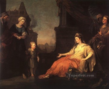 モーセはファラオの娘ウィリアム・ホガースの前に引き出された Oil Paintings